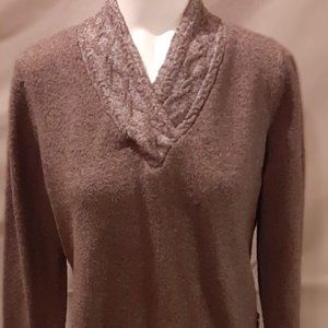 Ladies Studio Works Brown Sweater Medium